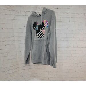 Hoodie size (L) color grey by Disney collaboration with Neff, Mickey Icon, cute